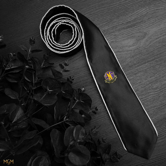 Wednesday Nevermore Academy Deluxe Tie, alternate view