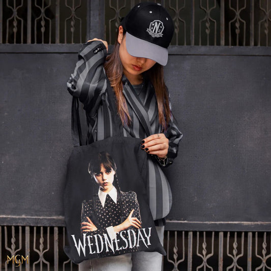 Wednesday Nevermore Academy Tote Bag, alternate view