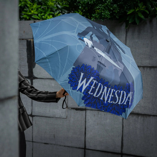 Wednesday with Cello Umbrella, alternate view