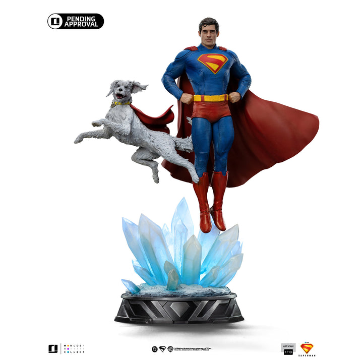 Iron Studios Superman (2025) Superman & Krypto 1/10 Art Scale Statue