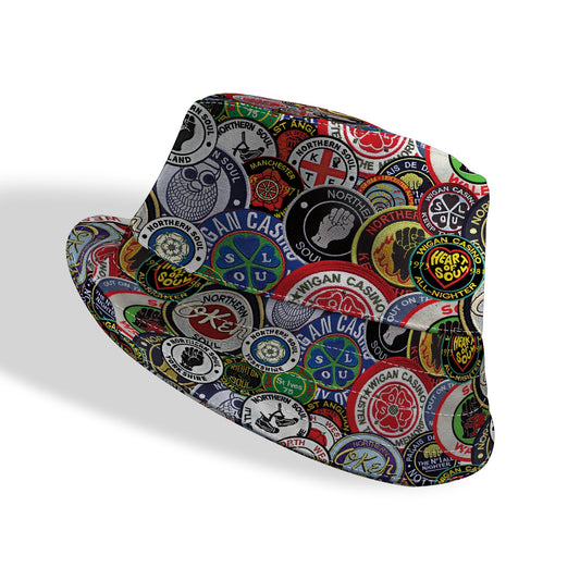 Northern Soul Patches Bucket Hat, alternate view