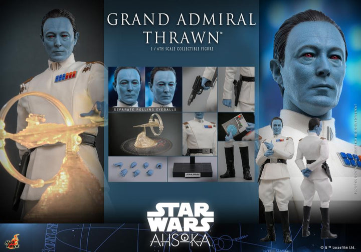 Hot Toys Star Wars Ahsoka Series Grand Admiral Thrawn 1/6th Scale Figure