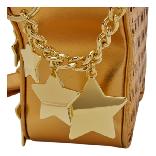 Loungefly - Figural Gold Stars Sequin Crossbody Bag