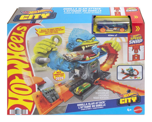 Hot Wheels City Gorilla Slam Attack Playset - Image