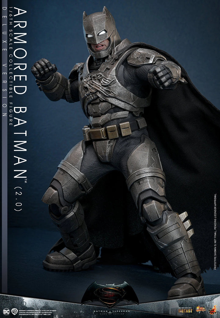 Hot Toys Batman v Superman Dawn of Justice Armored Batman (2.0) 1/6th Scale Deluxe Figure
