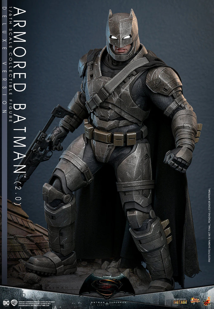 Hot Toys Batman v Superman Dawn of Justice Armored Batman (2.0) 1/6th Scale Deluxe Figure