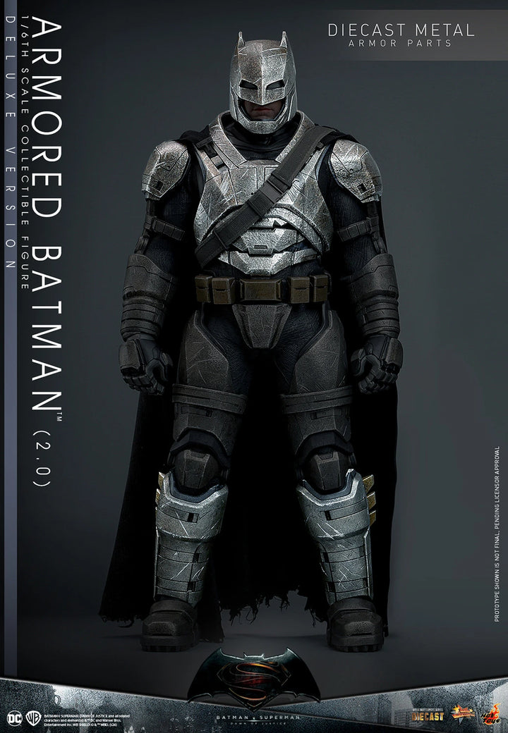 Hot Toys Batman v Superman Dawn of Justice Armored Batman (2.0) 1/6th Scale Deluxe Figure
