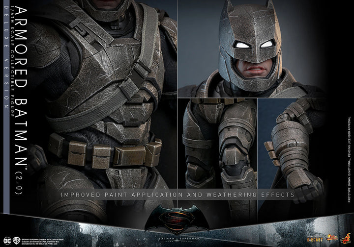 Hot Toys Batman v Superman Dawn of Justice Armored Batman (2.0) 1/6th Scale Deluxe Figure