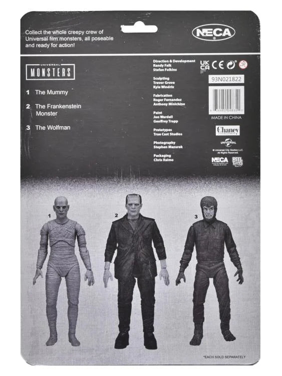 NECA Universal Monsters Retro Glow-In-The-Dark Set of 3 Action Figures