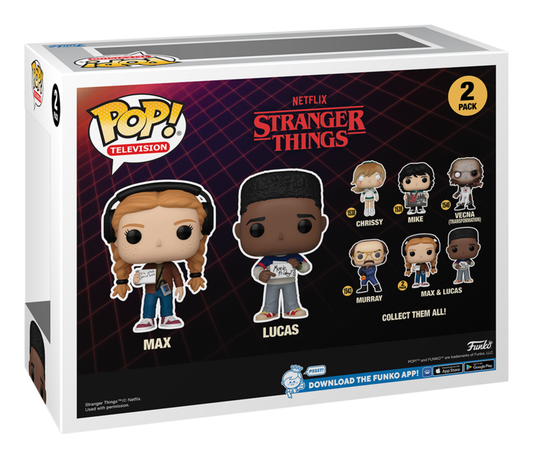 Pop! 2-Pack - Stranger Things Season 4 - Max & Lucas 2 Pack - Image