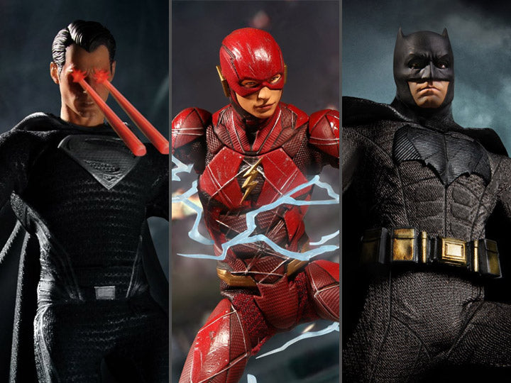 Zack Snyder's Justice League One:12 Collective Deluxe Batman, Flash & Superman Action Figures Box Set