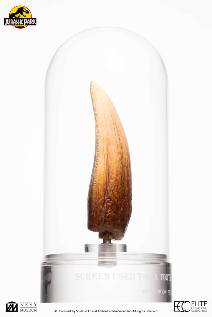 Official Jurassic Park Screen Used T-Rex Tooth Limited Edition Of 500 Worldwide Reproduction