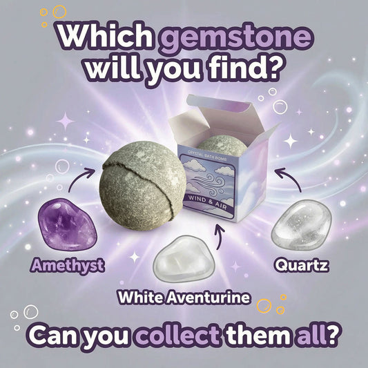 Elemental Crystal Bath Bomb - Air, alternate view