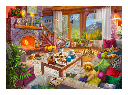 Cosy Cabin 1000 Piece Jigsaw Puzzle