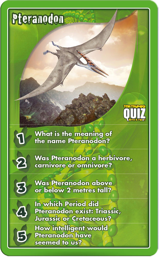 Dinosaurs Top Trumps Quiz Card Game - Image