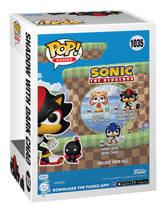 Pop! Vinyl - Sonic - Shadow w/ Dark Chao - Image
