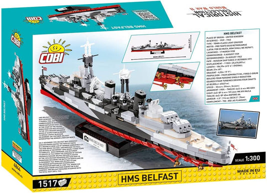 Cobi World War II HMS BELFAST LIGHT CRUISER (1,517 Pieces) - Image 2