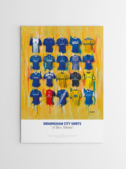 Birmingham City FC Shirts - A2 Signed Limited Edition Prints, alternate view