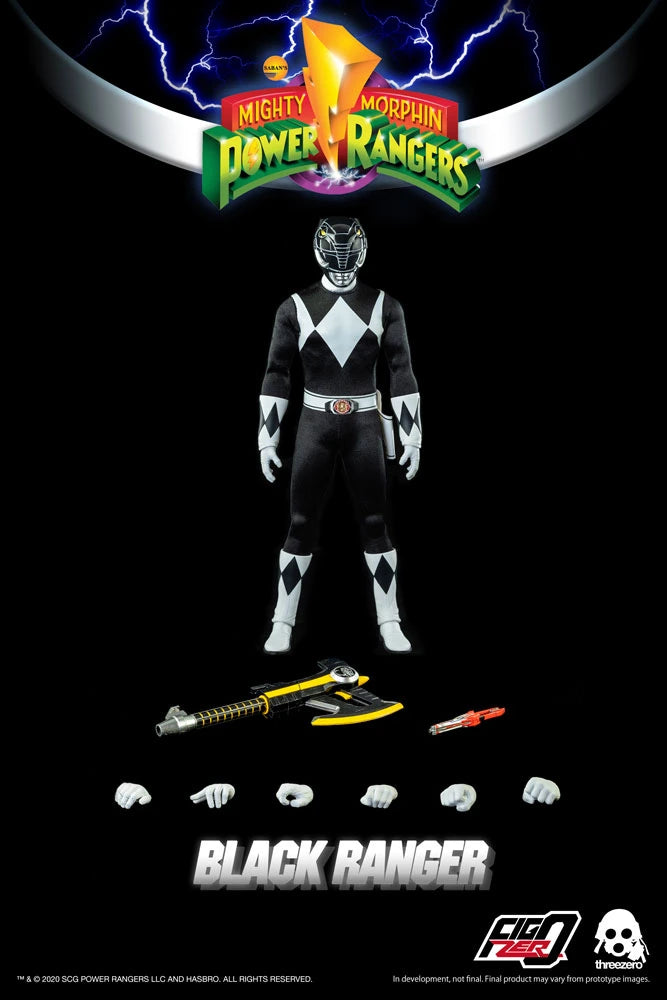 Mighty Morphin Power Rangers FigZero Black Ranger 1/6 Scale Figure