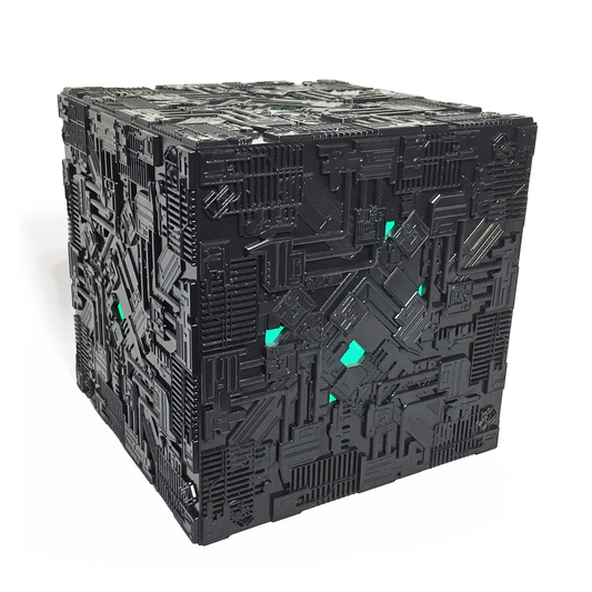 Light-Up Borg Cube XL EDITION Subscriber Special (Eaglemoss / Star Trek), alternate view