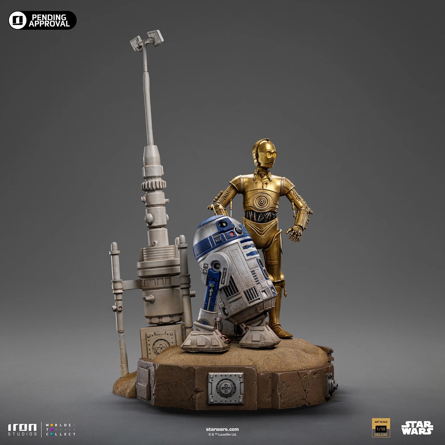 Iron Studios Star Wars A New Hope C-3PO and R2-D2 Deluxe 1/10 Art Scale Limited Edition Statue