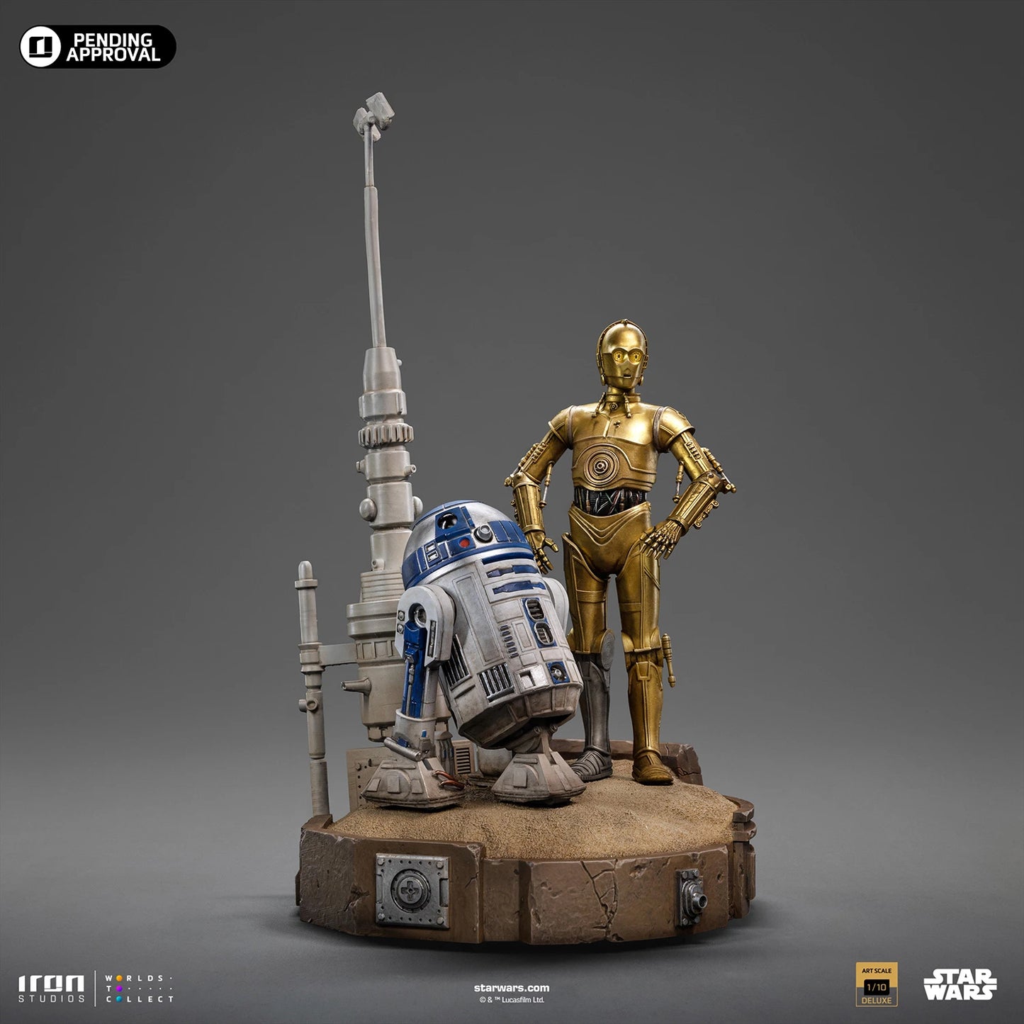Iron Studios Star Wars A New Hope C-3PO and R2-D2 Deluxe 1/10 Art Scale Limited Edition Statue