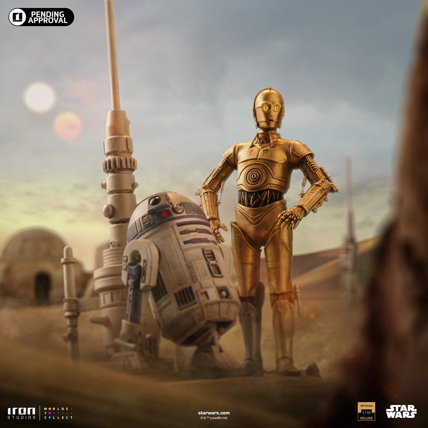 Iron Studios Star Wars A New Hope C-3PO and R2-D2 Deluxe 1/10 Art Scale Limited Edition Statue