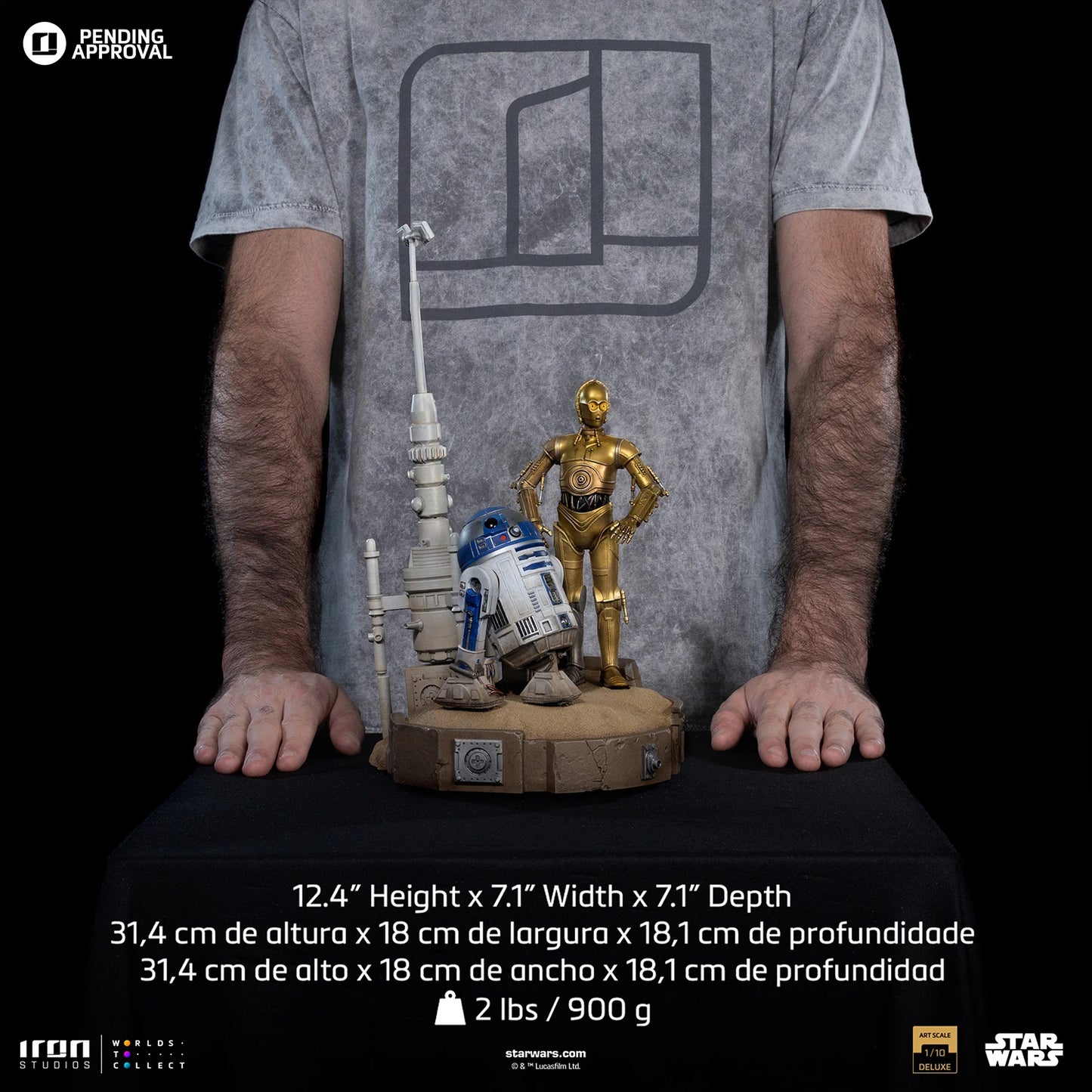 Iron Studios Star Wars A New Hope C-3PO and R2-D2 Deluxe 1/10 Art Scale Limited Edition Statue