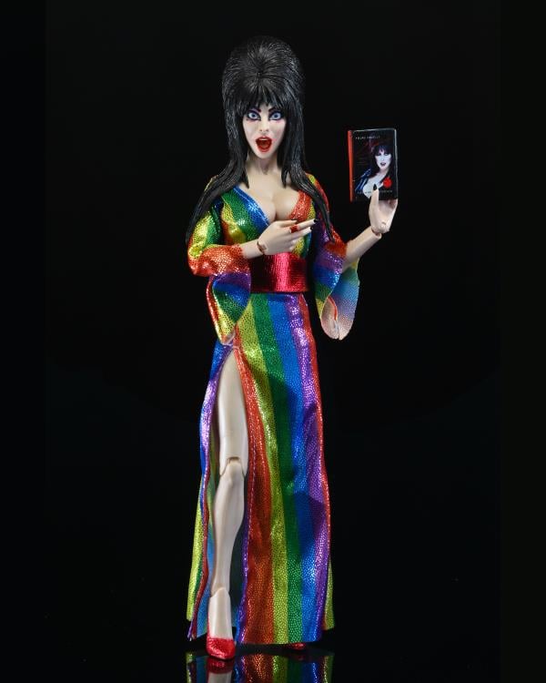 NECA Elvira Mistress of the Dark Elvira (Over the Rainbow Version) 8" Action Figure