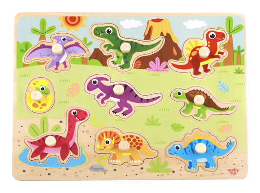 Wooden Dinosaur Puzzle - Image