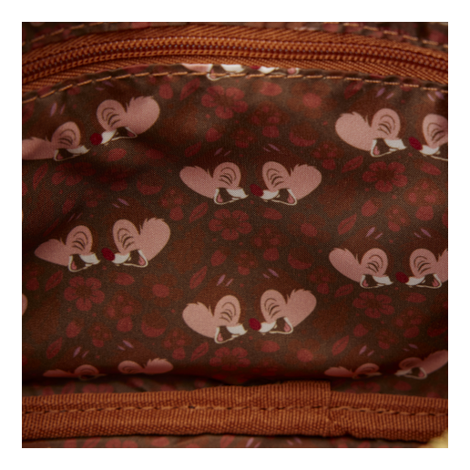 Loungefly - Disney Chip 'n' Dale Corduroy Sling Crossbody Bag with Coin Bag