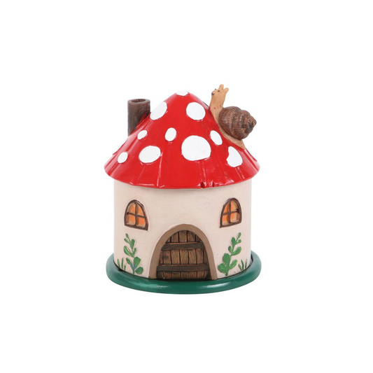 Mushroom House Resin Incense Cone Burner, alternate view