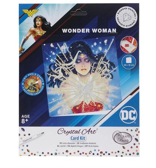 Wonder Woman DC Crystal Art Card Kit 18x18cm