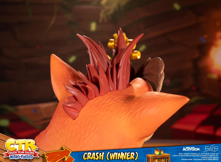 First4Figures Crash Bandicoot Team Racing Nitro-Fueled Winner Crash Statue