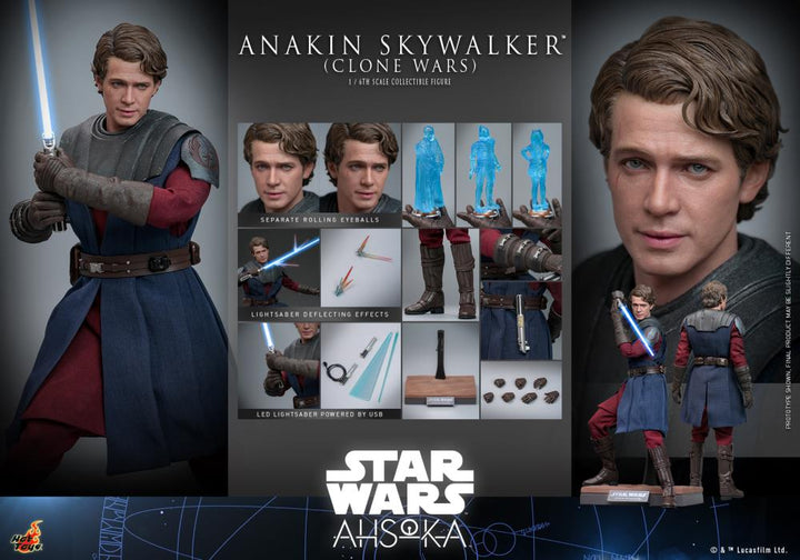 Hot Toys Star Wars Anakin Skywalker (Clone Wars Era) 1/6 Scale Figure