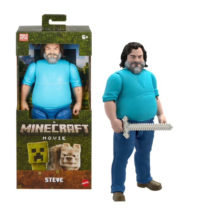 Minecraft Movie Steve Large Action Figure 30 cm