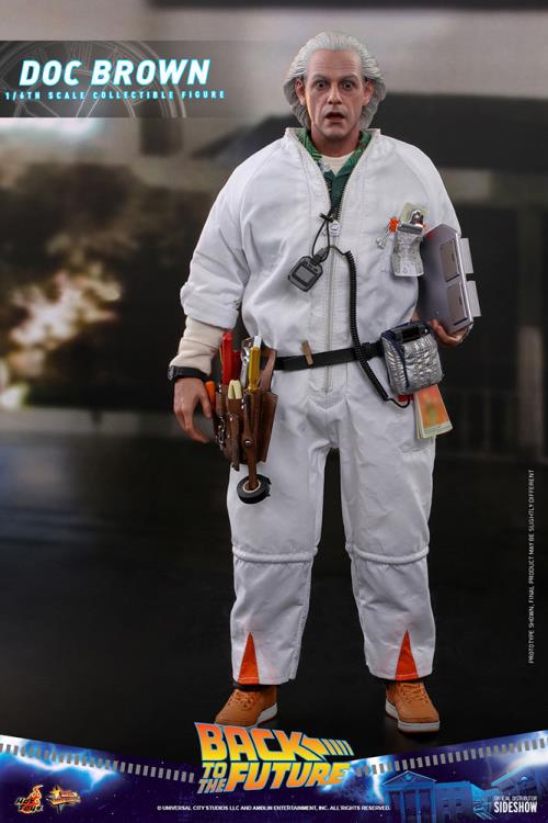 Hot Toys Back To The Future Doc Brown 1/6th Scale Movie Masterpiece Figure
