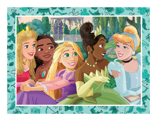 Disney Princess 4 in a Box Jigsaw Puzzle - Image