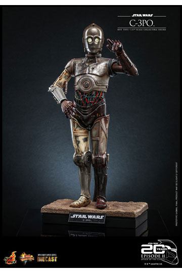 Hot Toys Star Wars Attack Of The Clones 20th Anniversary 1/6 Scale C-3PO Figure