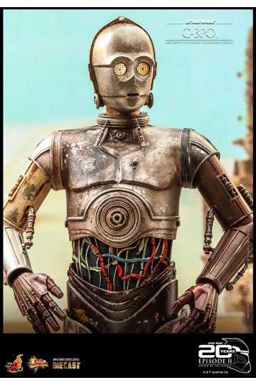 Hot Toys Star Wars Attack Of The Clones 20th Anniversary 1/6 Scale C-3PO Figure