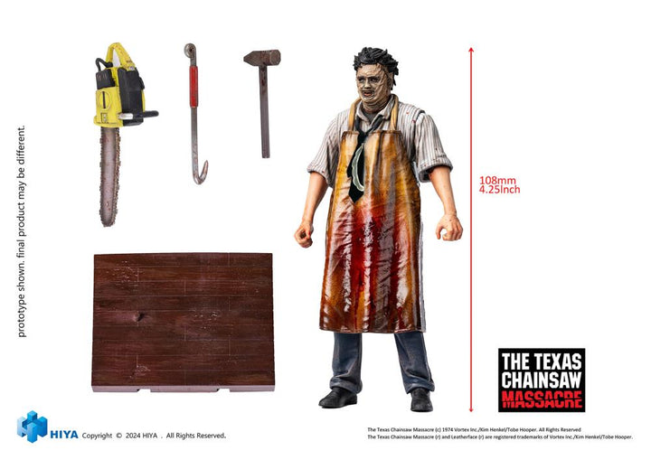 The Texas Chainsaw Massacre (1974) Exquisite Mini Series Leatherface (Killing Mask Version) 1/18 Scale PX Previews Exclusive Action Figure