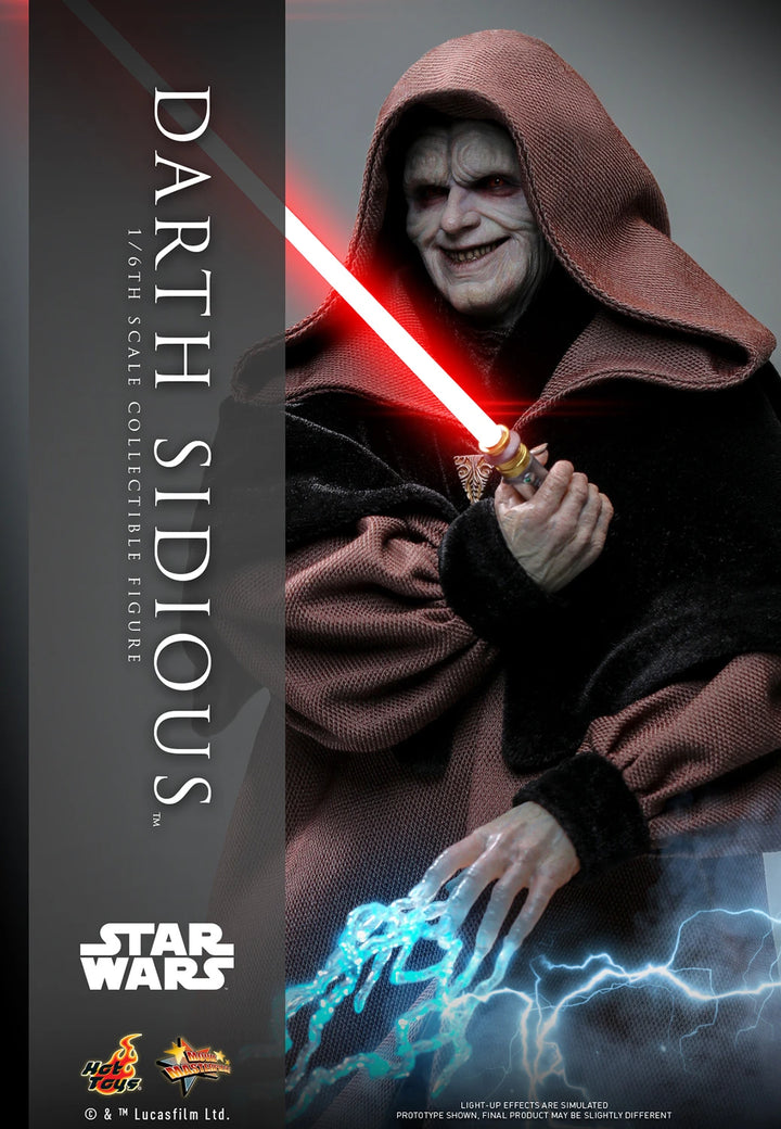 Hot Toys Star Wars Revenge of the Sith Darth Sidious 1/6th Scale Figure