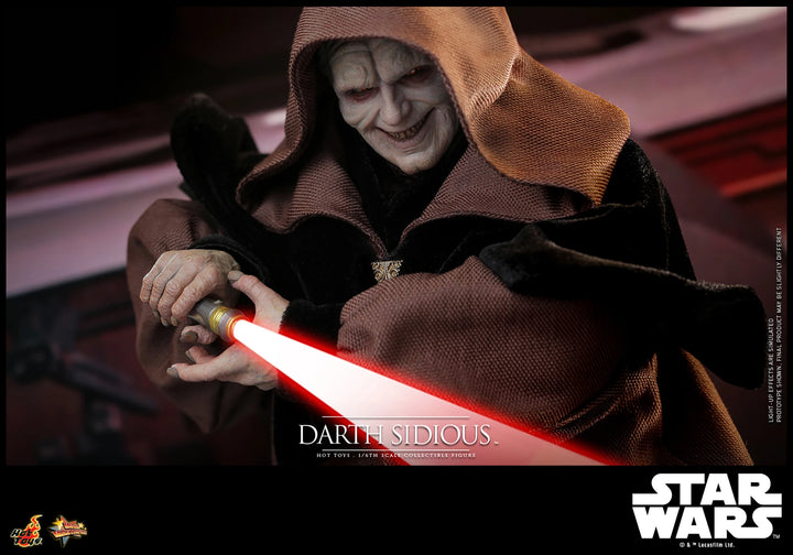 Hot Toys Star Wars Revenge of the Sith Darth Sidious 1/6th Scale Figure