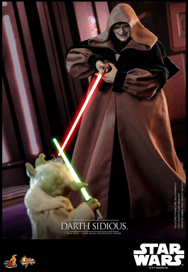 Hot Toys Star Wars Revenge of the Sith Darth Sidious 1/6th Scale Figure