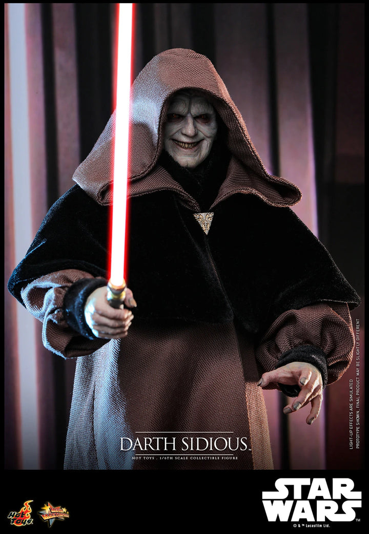 Hot Toys Star Wars Revenge of the Sith Darth Sidious 1/6th Scale Figure