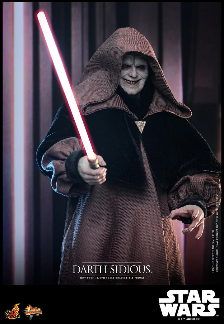 Hot Toys Star Wars Revenge of the Sith Darth Sidious 1/6th Scale Figure