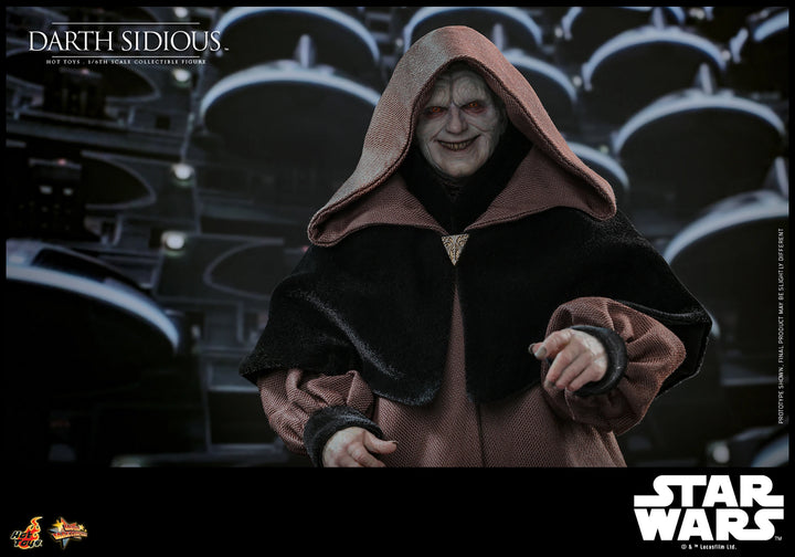 Hot Toys Star Wars Revenge of the Sith Darth Sidious 1/6th Scale Figure
