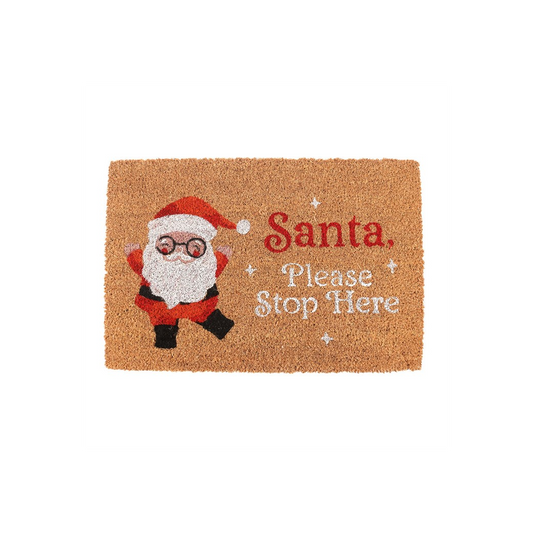 Natural Santa Claus Doormat, alternate view