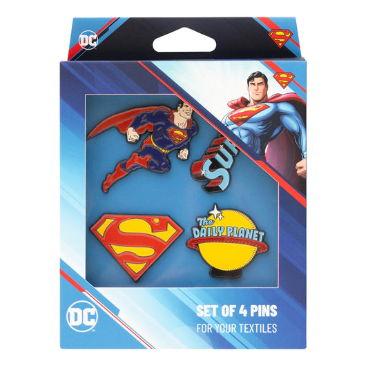DC Comics Superman Set of 4 Pins alternate view