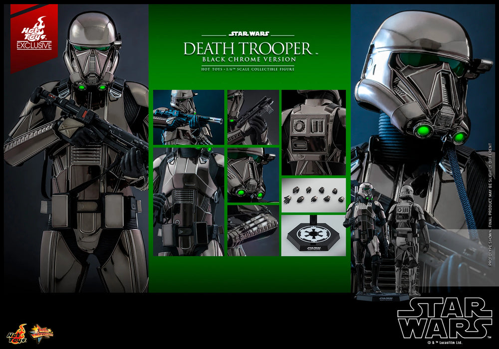 Hot Toys 1/6 Scale Star Wars Death Trooper (Black Chrome Version) Exclusive, Infinity Collectables , Uncategorized